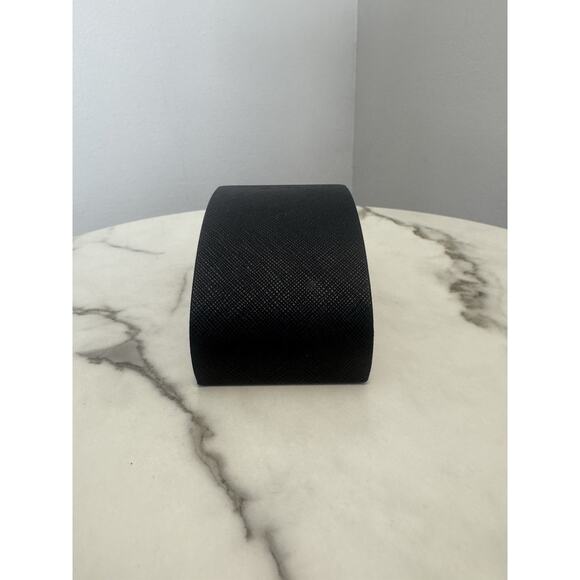 Prada Black Saffiano Sunglasses Case w/ New Cleaning Cloth & Booklet Replacement - Picture 6 of 14